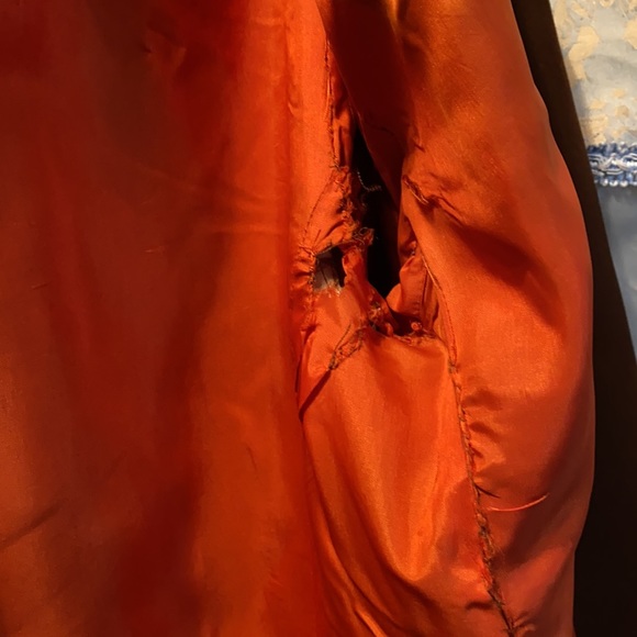 IN TRANSIT VINTAGE POLYESTER BROWN BLAZER SZ 10 - Picture 10 of 11